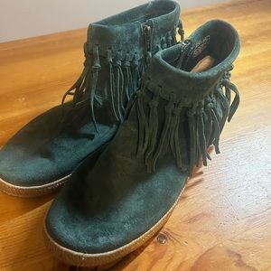 Womens Ugg Shenandoah Booties Green Size 9.5